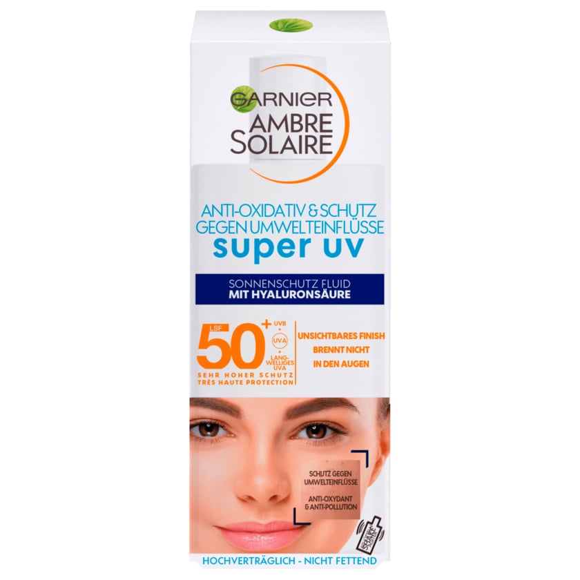 Garnier Ambre Solaire Sonnenschutz Fluid Super UV LSF 50+ 40ml